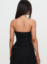 Monacu Strapless Top Black Shimmer