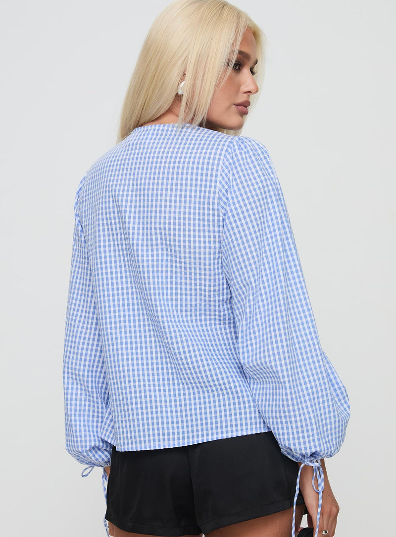 Slide Away Top Blue