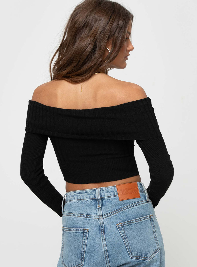 Tagula Off The Shoulder Top Black