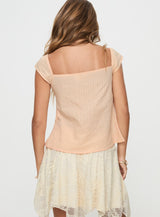 Lunya Cap Sleeve Top Beige