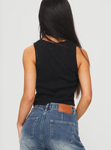 Jadore Paris Tank Black