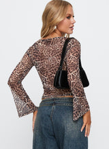 Fast Times Long Sleeve Top Leopard
