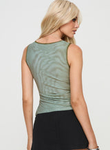 Shrunken Top Green Ombre
