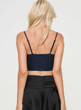 Palisade Corset Top Navy