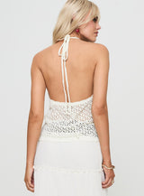 Tahlia-marie Crochet Top White