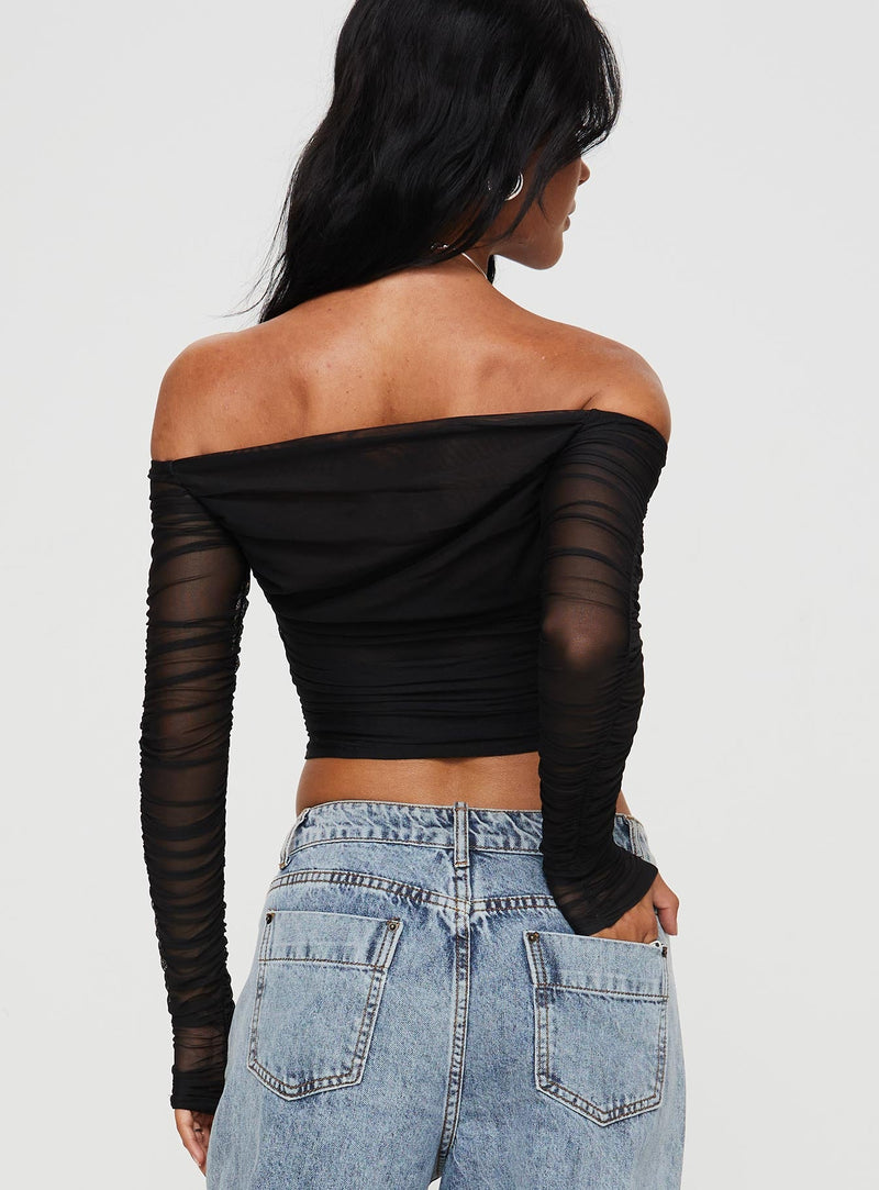 Hartford Off The Shoulder Top Black