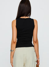 Lose Your Number High Neck Top Black