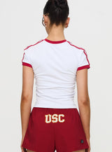 USC Goalie Baby Tee White