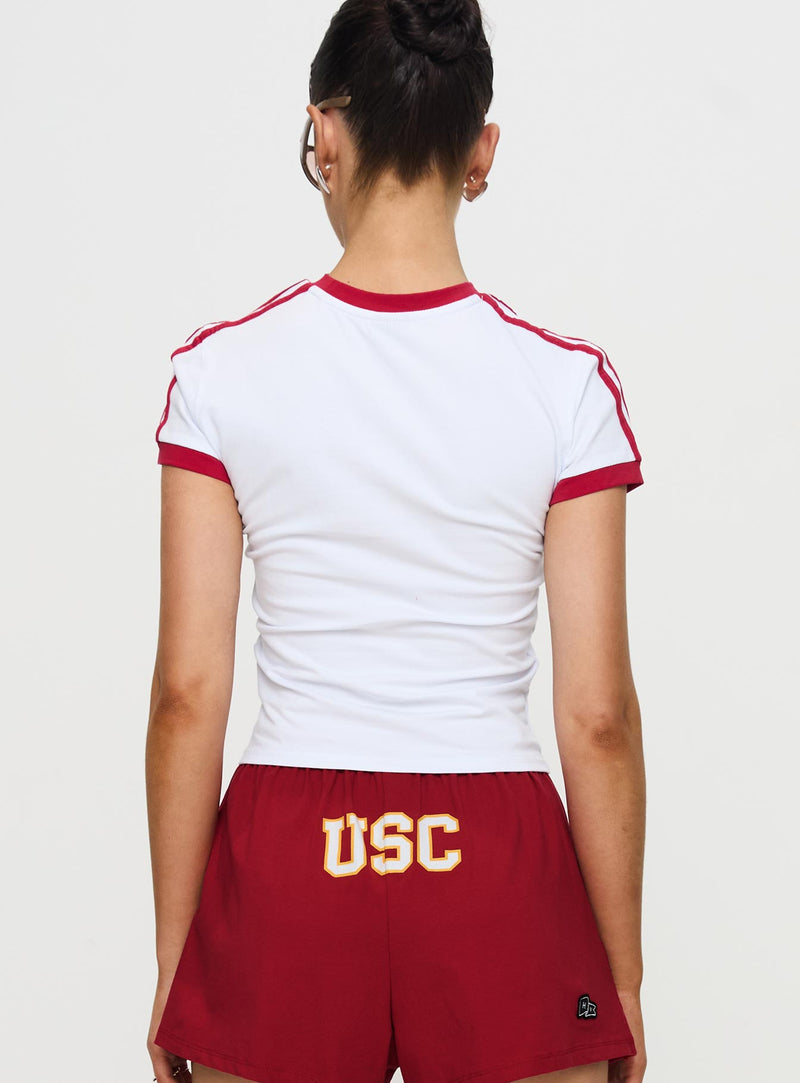 USC Goalie Baby Tee White