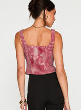Bruncheon Top Red / White