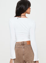 Clyne Long Sleeve Top White