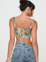 Tender Heart Corset Top Multi
