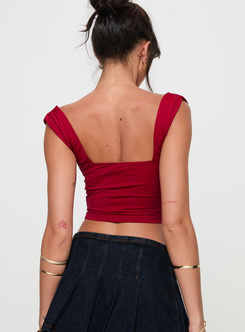 Candyce Top Red