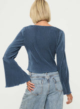 Collis Long Sleeve Top Blue