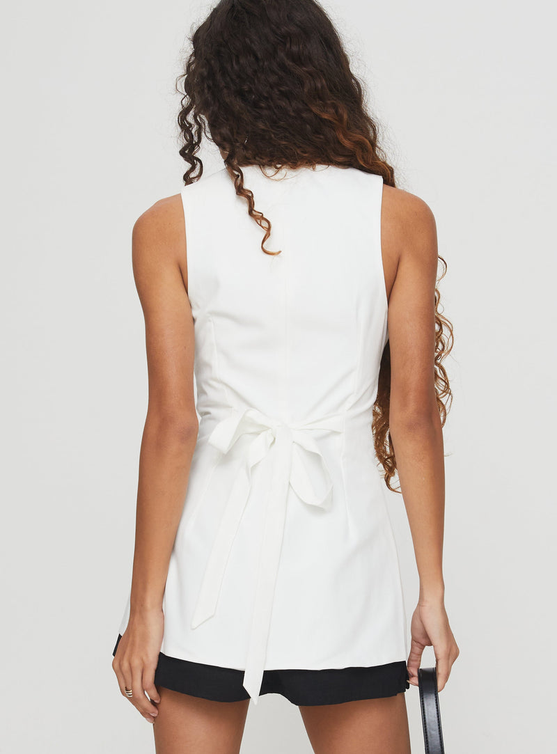 Mystick Vest Top White