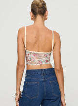 Romania Top Cream / Floral