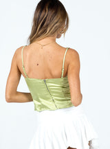 Enchante To Meet You Top Green