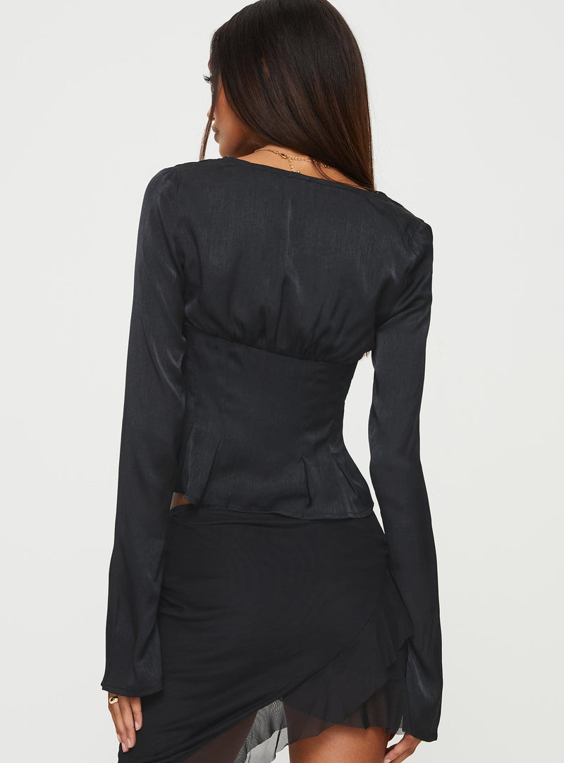 Lil Sweetheart Top Black