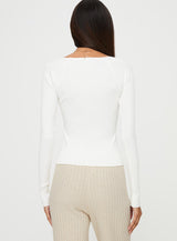 Mavins Long Sleeve Top White