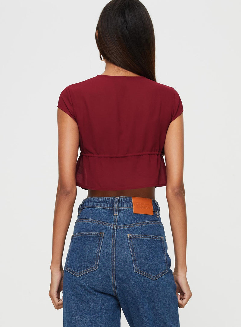 Fazio Top Maroon