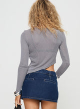 Pratt Long Sleeve Top Grey