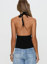 Brealle Halter Top Black