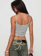 Lights Up Top Black/White Stripe
