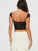 Shakman Lace Top Black