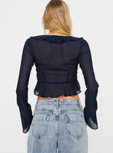 Gylda Long Sleeve Top Navy