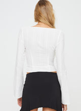 Forsyth Long Sleeve Top White