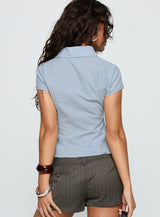 Cottesloe Blouse Top Blue Stripe
