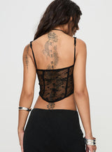 Phases Corset Top Black