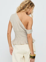 Syrena Off The Shoulder Top Natural