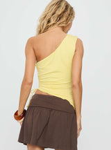 Orlana One Shoulder Top Yellow