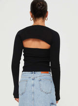 Siillato Knit Top Black