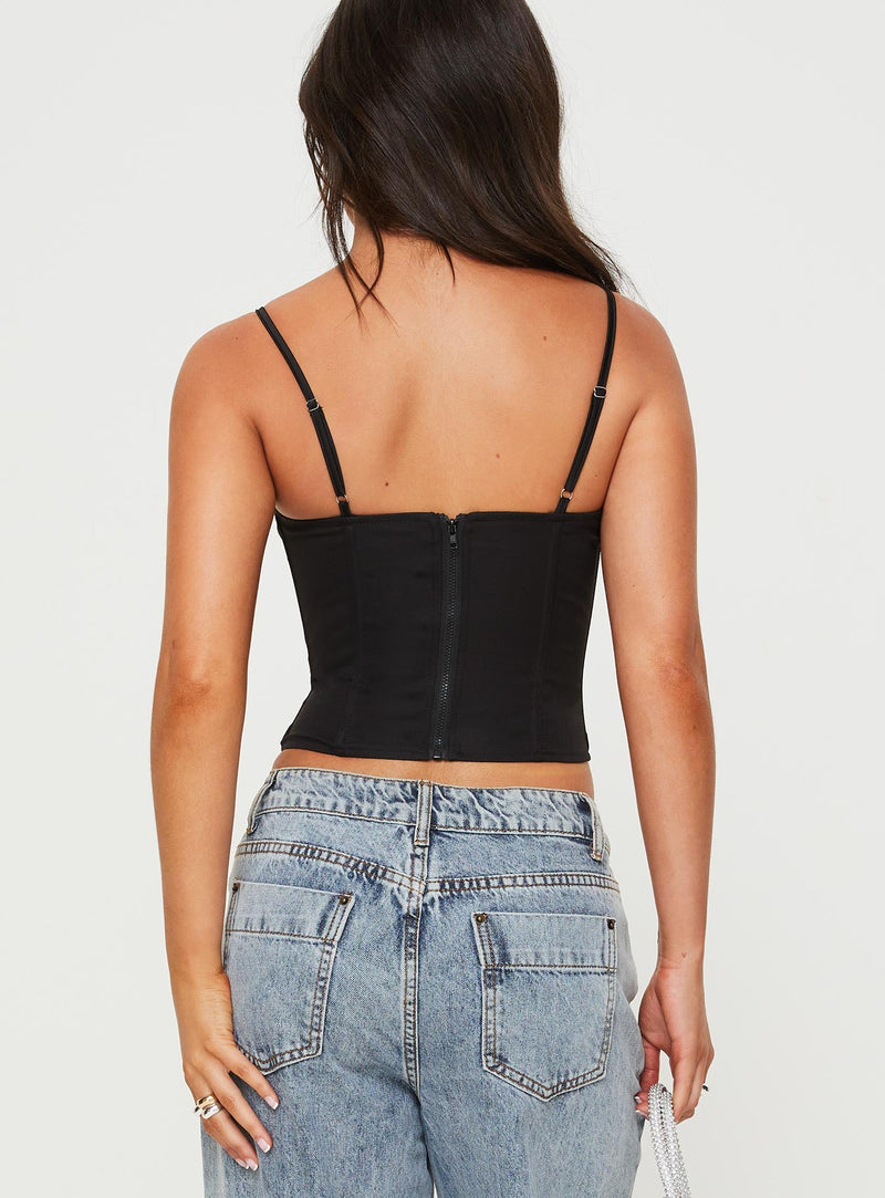 Matney Corset Top Black