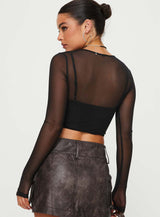 Mckeon Long Sleeve Top Black