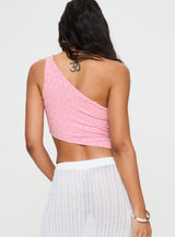 Toomba One Shoulder Top Pink