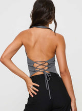 Anatolius Top Pinstripe Grey