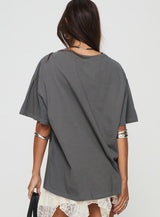 Kewpie Oversized Tee Washed Black