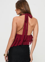 Philomela Top Burgundy