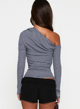Beller Long Sleeve Top Navy Stripe