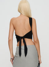 Harford One Shoulder Top Black