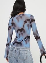 Mallawa Long Sleeve Top Blue