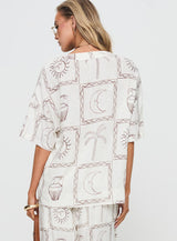 Sun Dream Shirt Cream / Multi