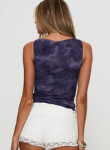 Go Dancing Top Purple Paisley