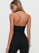 Heartbound Halter Top Black