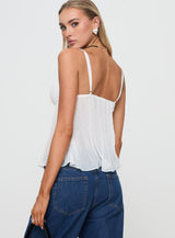 Zami Pleat Top White