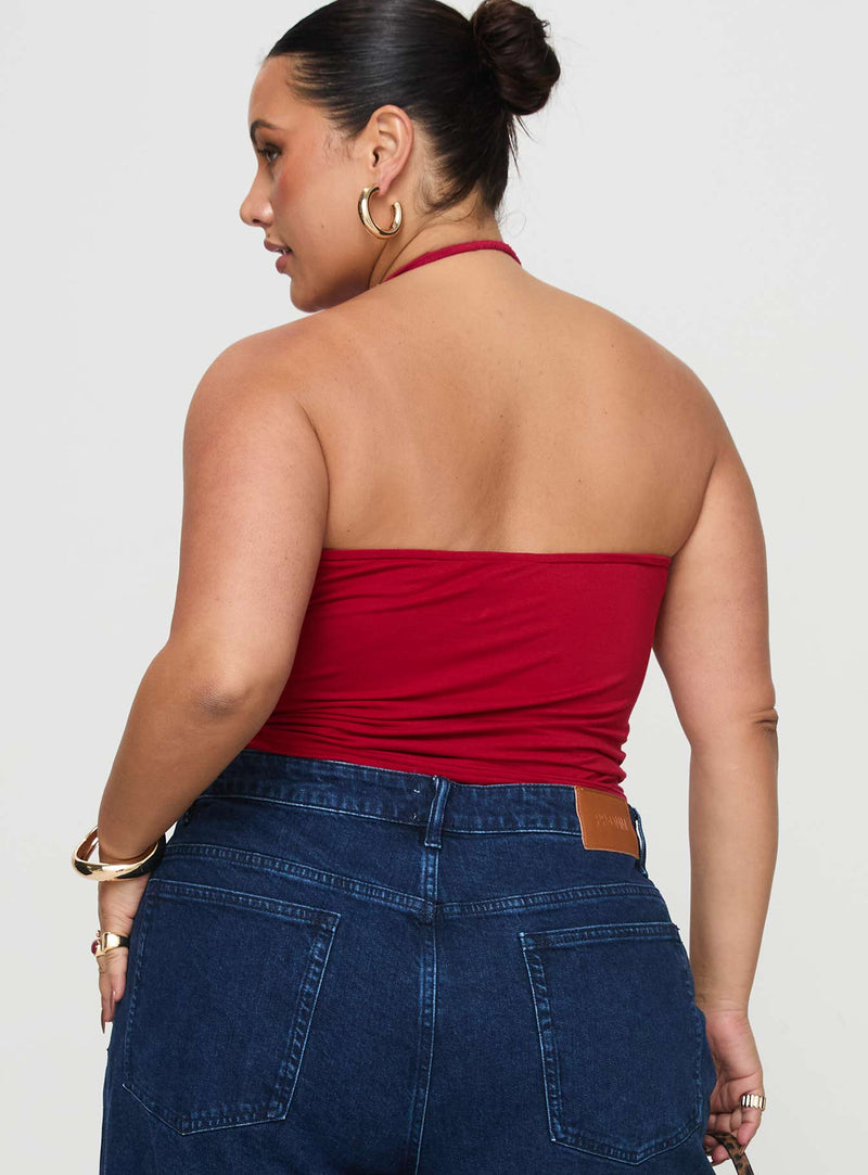 Imposter Top Cherry Red Curve