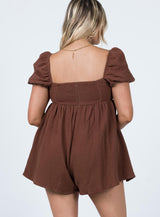 Lorna Romper Brown Petite